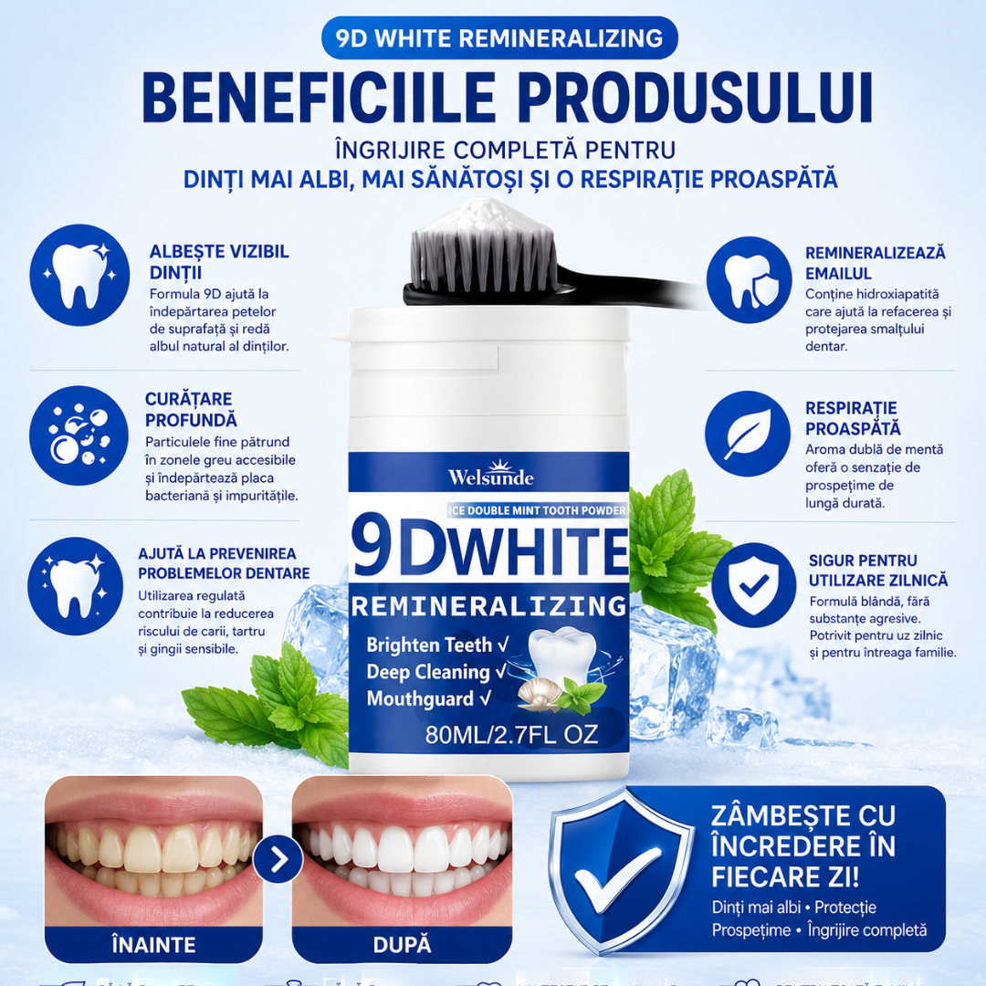 Pudră Dentară Remineralizanta cu Hidroxiapatită