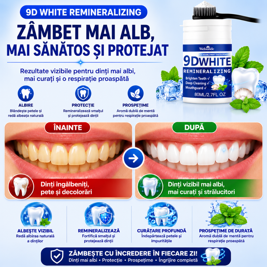 Pudră Dentară Remineralizanta cu Hidroxiapatită