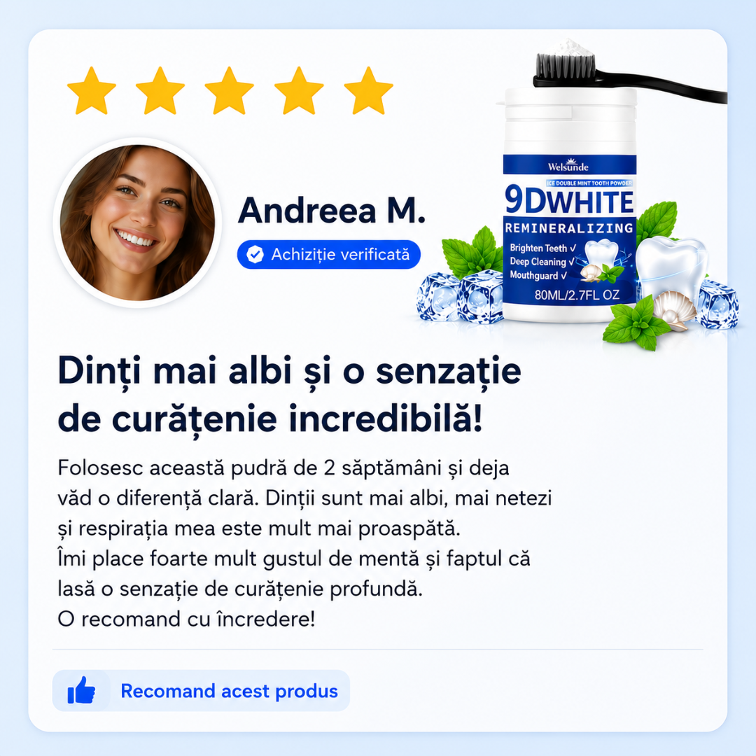 Pudră Dentară Remineralizanta cu Hidroxiapatită