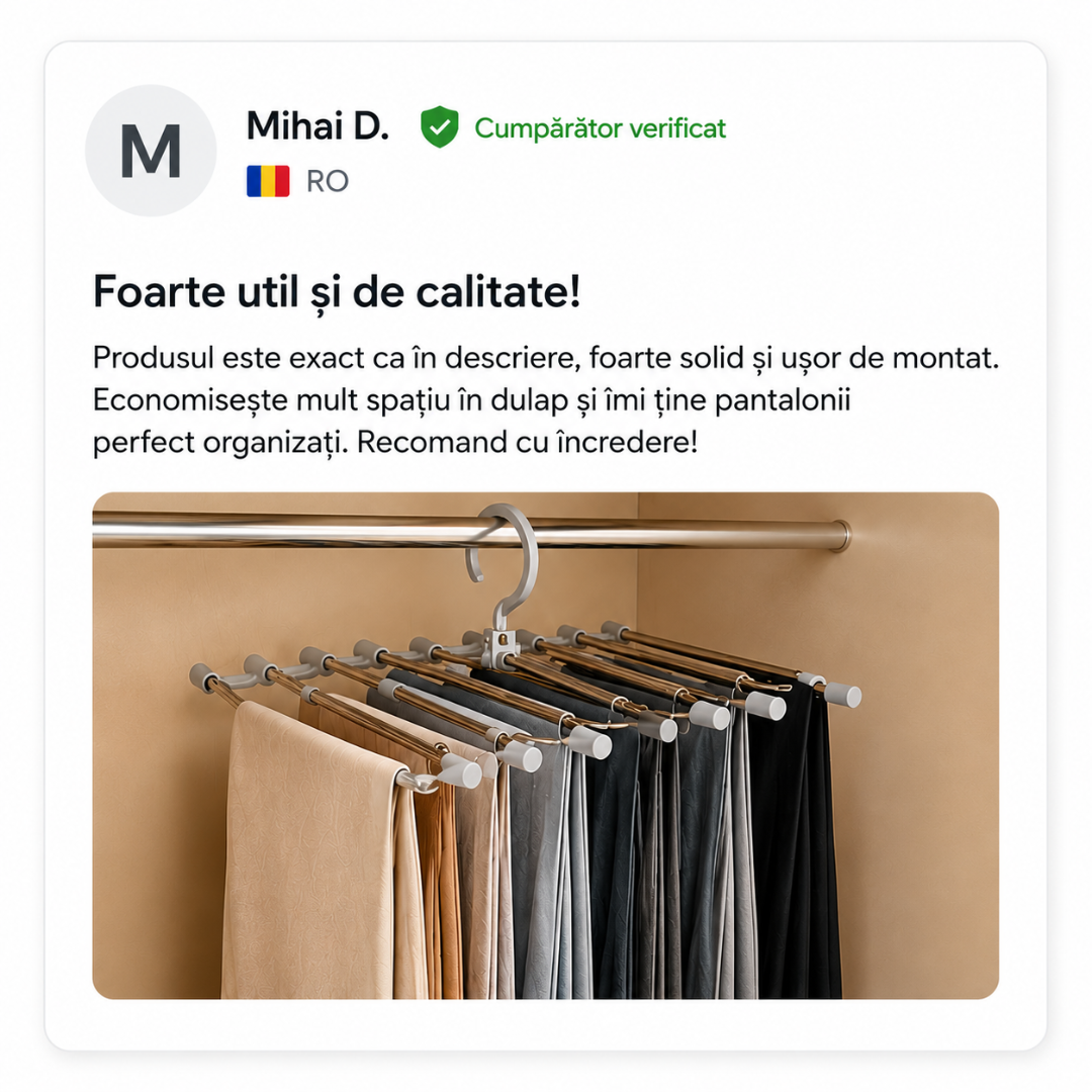 Organizator Multifuncțional pentru Dulap