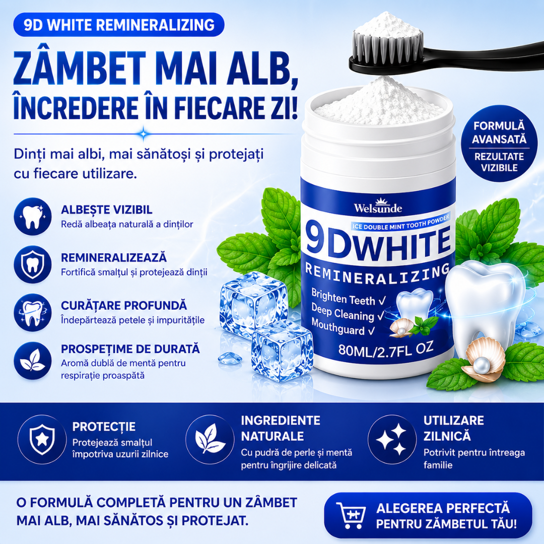 Pudră Dentară Remineralizanta cu Hidroxiapatită