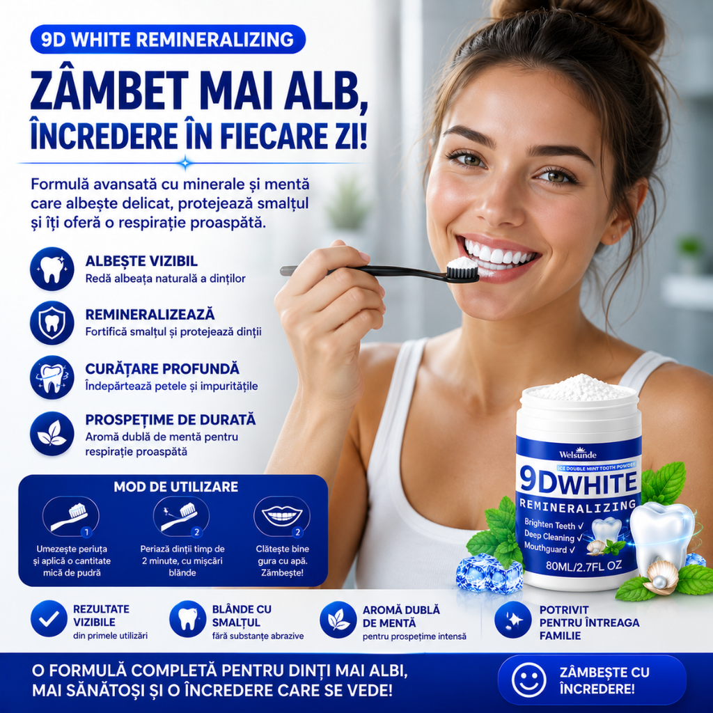 Pudră Dentară Remineralizanta cu Hidroxiapatită
